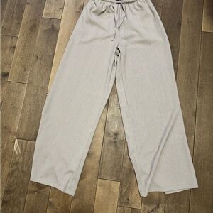Streetwear Society neutral beige wide leg pants